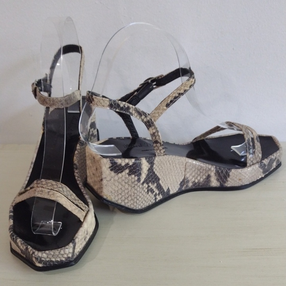 Robert Clergerie Snakeskin Pattern Sandals